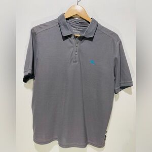Tommy Bahama polo shirt Island zone Supima world finest cotton gray men’s M